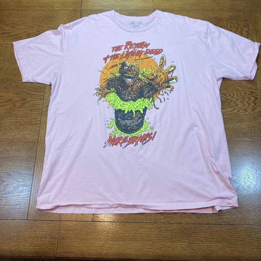 Return of the Living Dead Cavity Colors Horror Movie Shirt 2XL Halloween